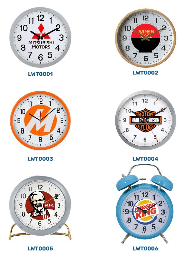 World Solution Logo Clocks