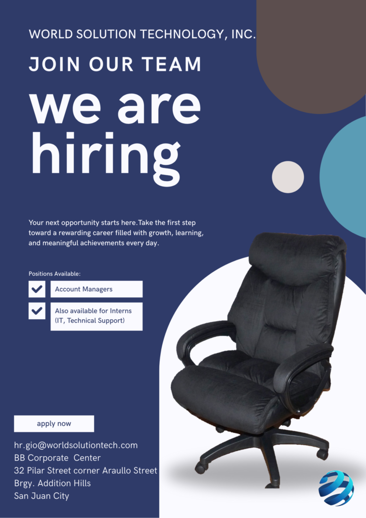 World Solution Job Hiring